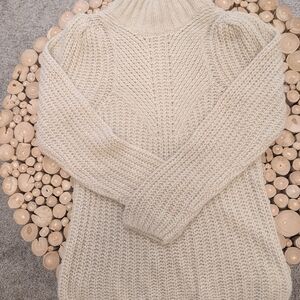 Express Ivory Turtleneck Sweater